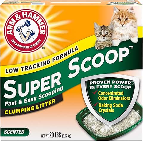 Super Scoop Clumping Cat Litter with Fresh Scent, 20lb