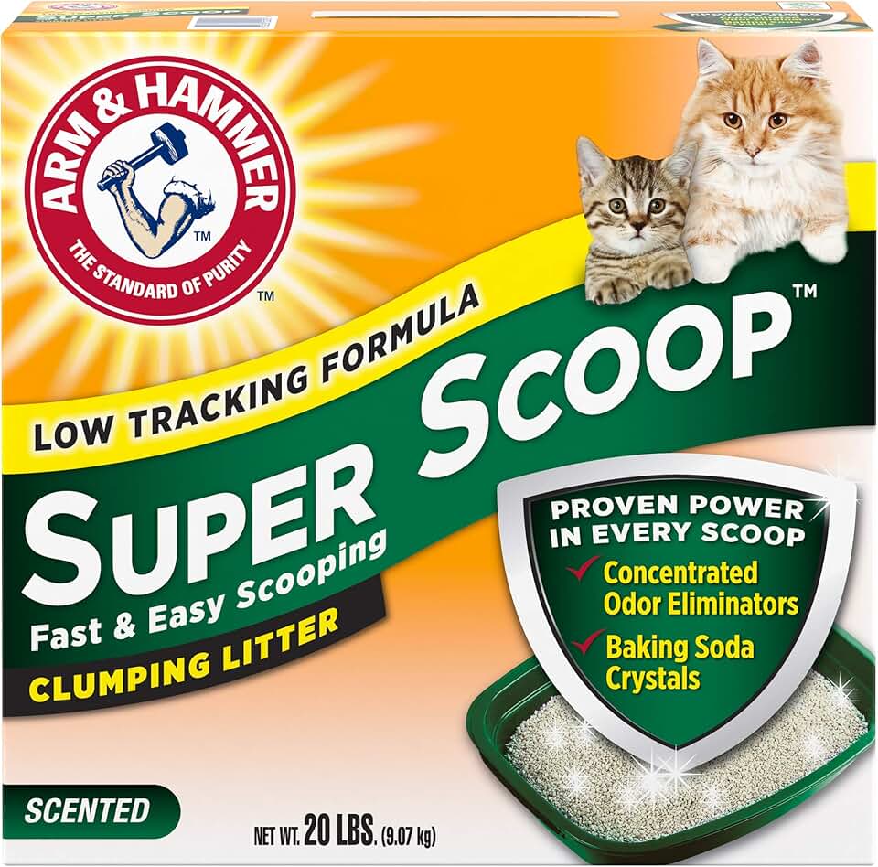 Super Scoop Clumping Cat Litter with Fresh Scent, 20lb