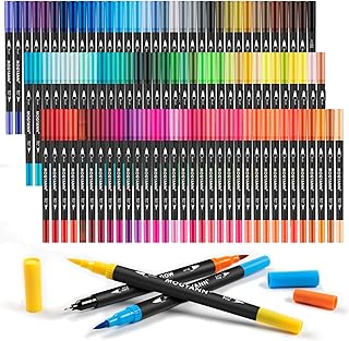 100-Color Dual Tip Markers for Adults