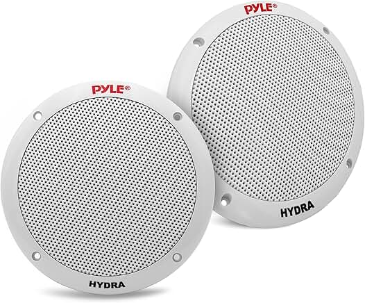 Pair of 6.5 Inch Waterproof Marine Speakers