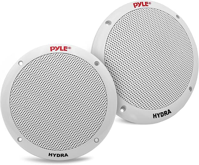 Pair of 6.5 Inch Waterproof Marine Speakers