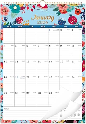 2026 Wall Calendar with 12 Monthly Pages