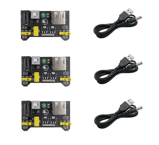 Three Power Supply Modules for Breadboard Kit