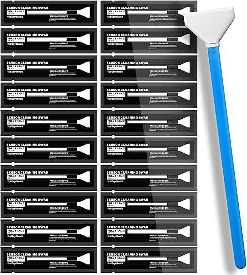 Sensor Cleaning Swabs for Full Frame DSLR, 20 Pack