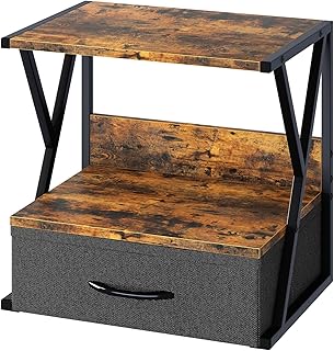 Two-Tier Desk Organizer with Storage Drawer