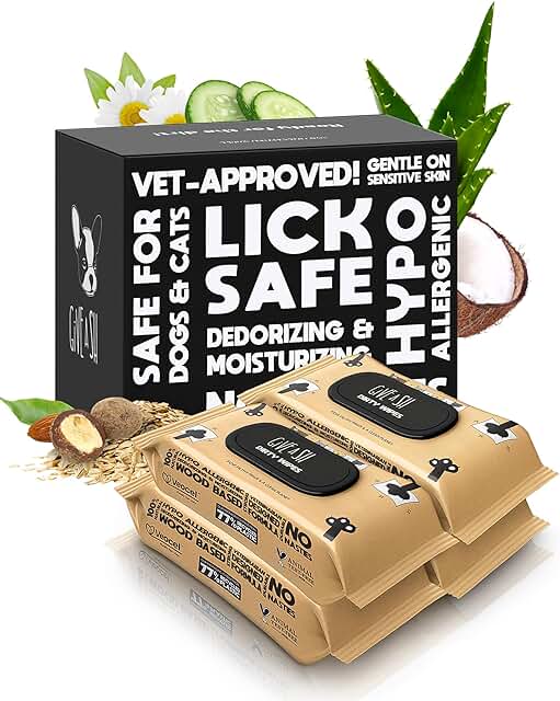 Pet Wipes for Dogs and Cats, Hypoallergenic, 400 Pack