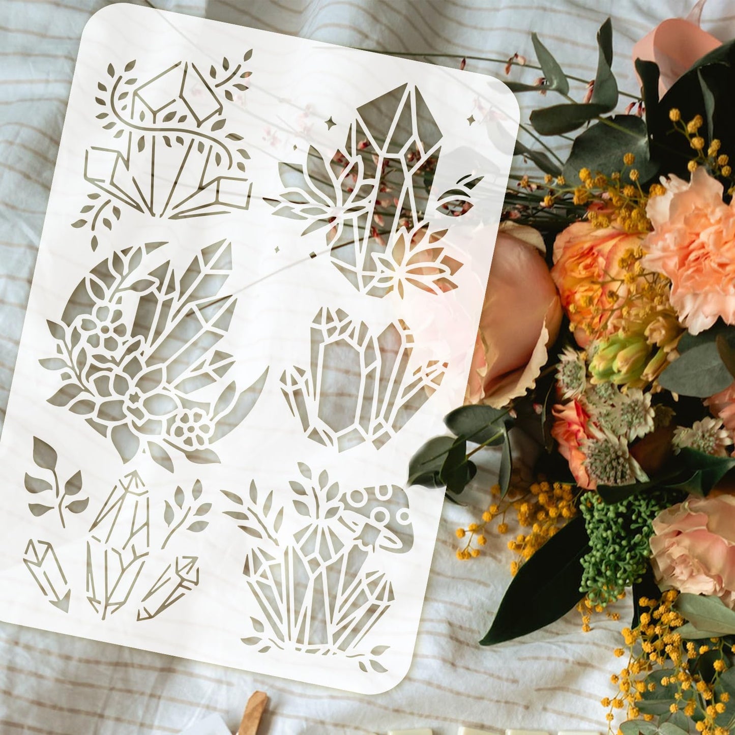 Gemstone Dreams DIY Art Kit with 6 Pattern Templates