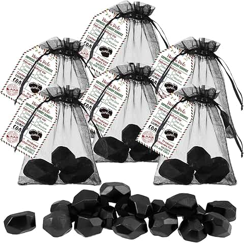 18 Sets Soap and Fake Coal Christmas Gift Set