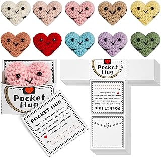 Party Greeting Sets with Crochet Pocket Hugs and Paper Bags