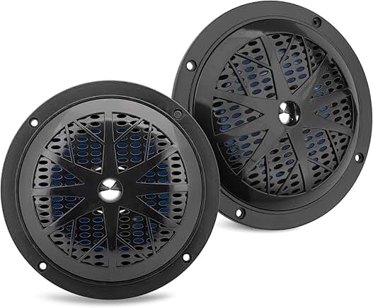 Pair of 5.25-inch waterproof marine speakers
