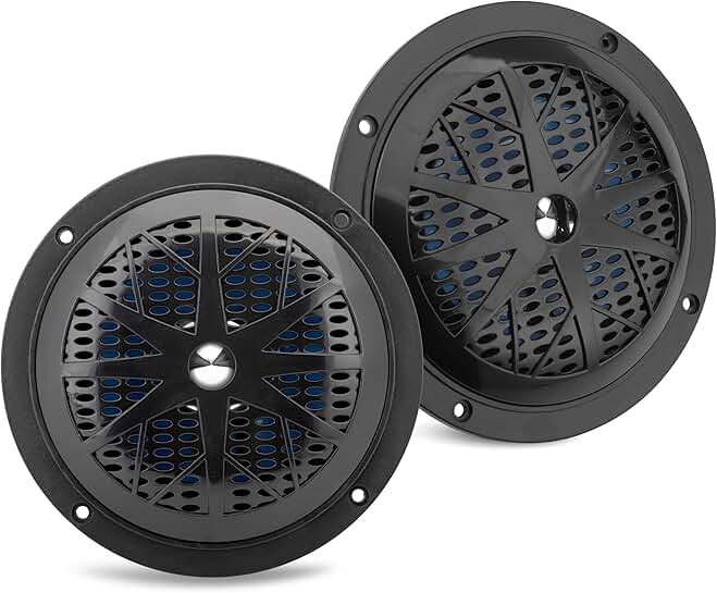 Pair of 5.25-inch waterproof marine speakers