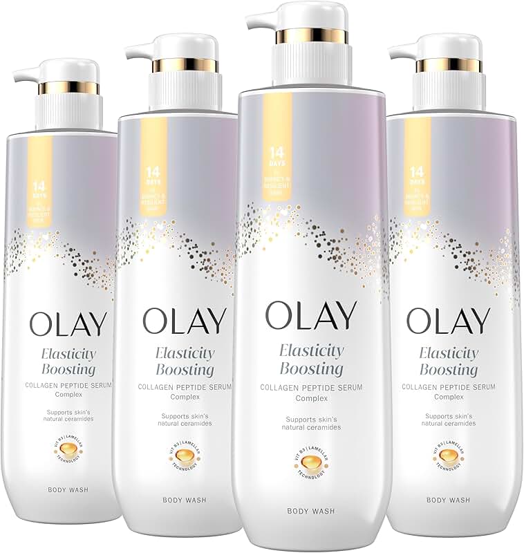 Elasticity-Boosting Body Wash with Collagen Serum, 4-Pack