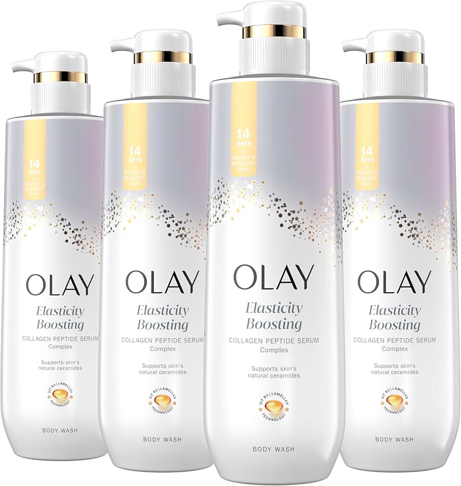 Elasticity-Boosting Body Wash with Collagen Serum, 4-Pack