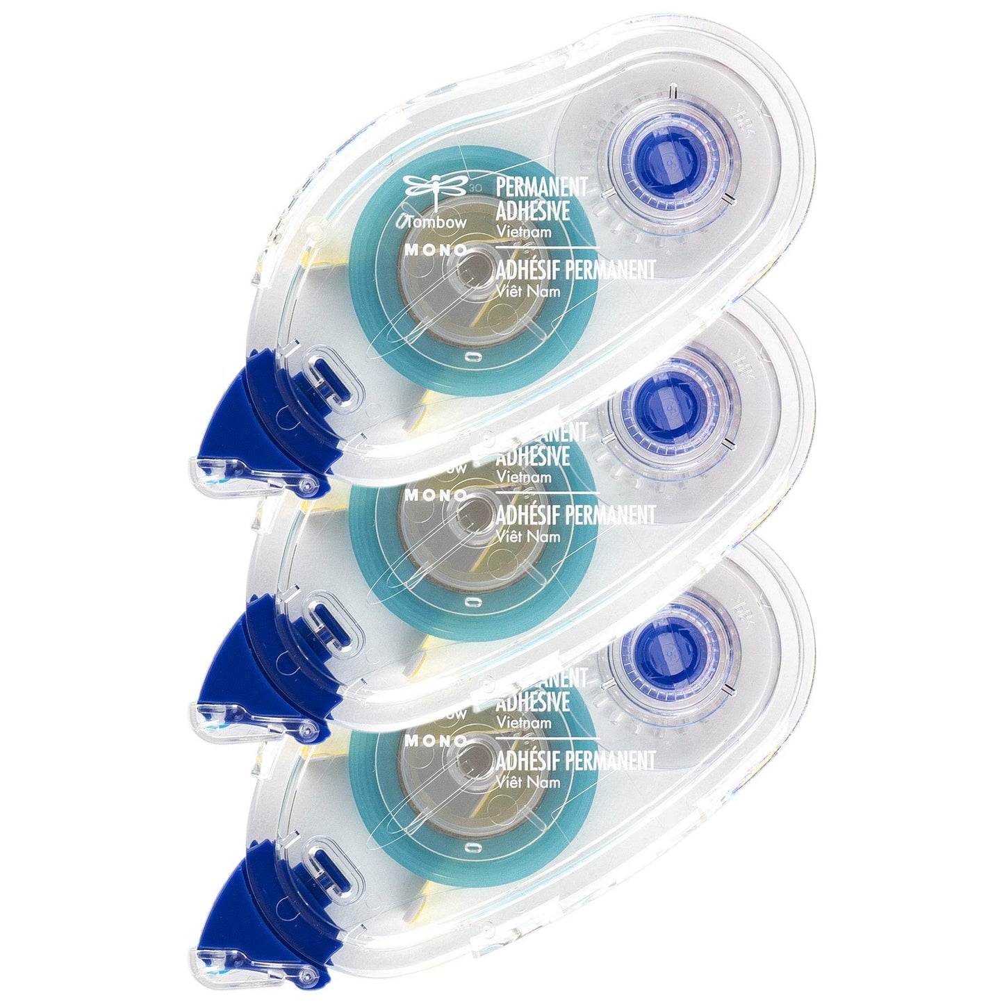 Permanent adhesive refills, 3-pack