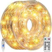 66 ft Fairy String Lights with Remote and Waterproof Design