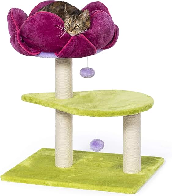 Flower Power Cat Activity Tree and Nap Tower