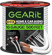 16 AWG Speaker Wire, 500 Feet, White