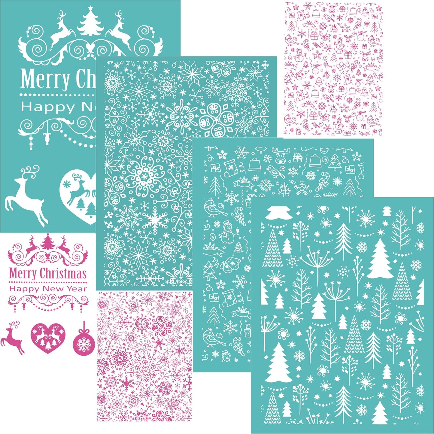 Spooky Silk Screen Stencil Set for Winter Decor