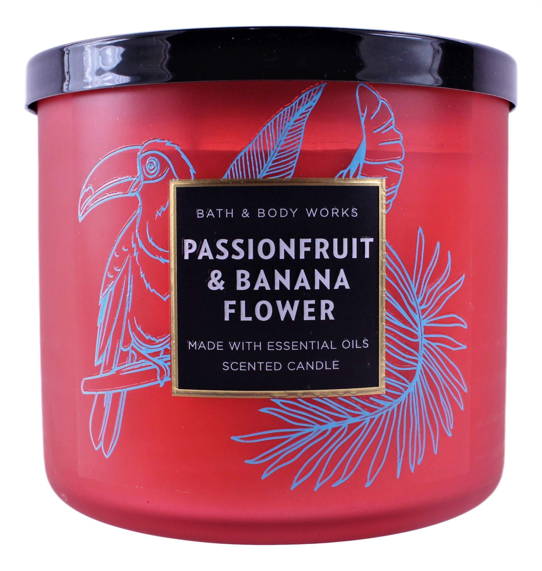 Pionfruit and Banana Flower 3 Wick Scented Candle 14.5 Ounce
