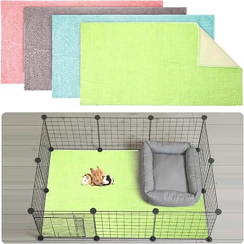 4-Pack Guinea Pig Cage Liners and Bedding Mats