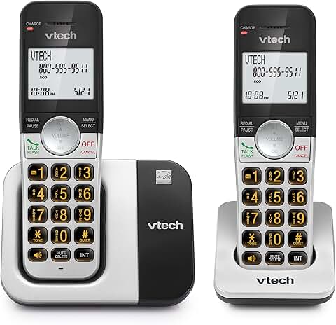 Cordless Phone with 2 Handsets, Large Display, Big Buttons