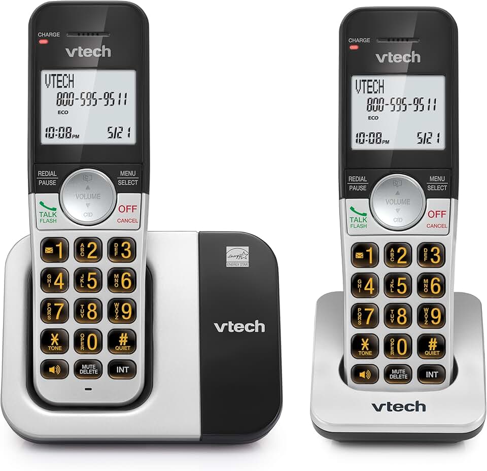 Cordless Phone with 2 Handsets, Large Display, Big Buttons