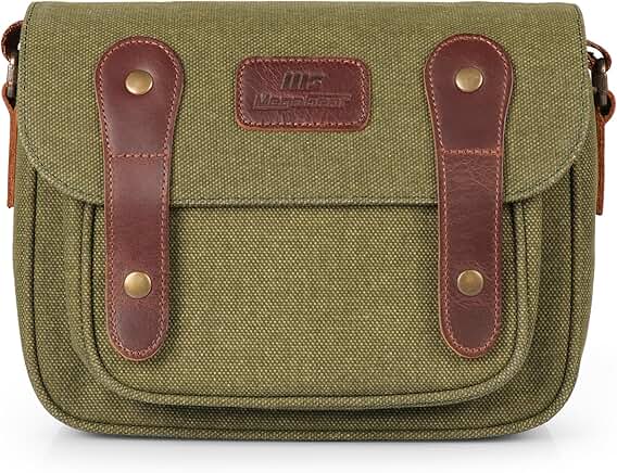 Green Canvas Camera Bag