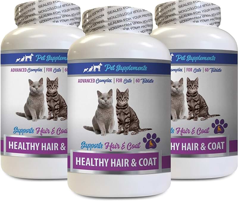 Dry Skin and Coat Care for Cats, 3 Bottles