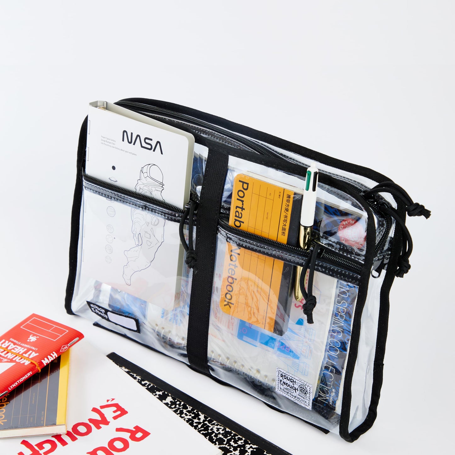 Plastic File Folder with Zipper for A4 Documents