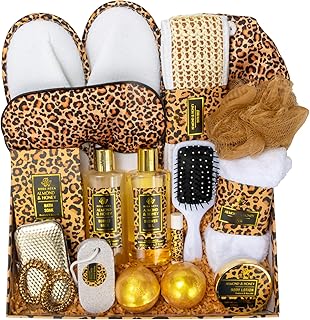 Leopard Bath and Skin Care Gift Set for Women