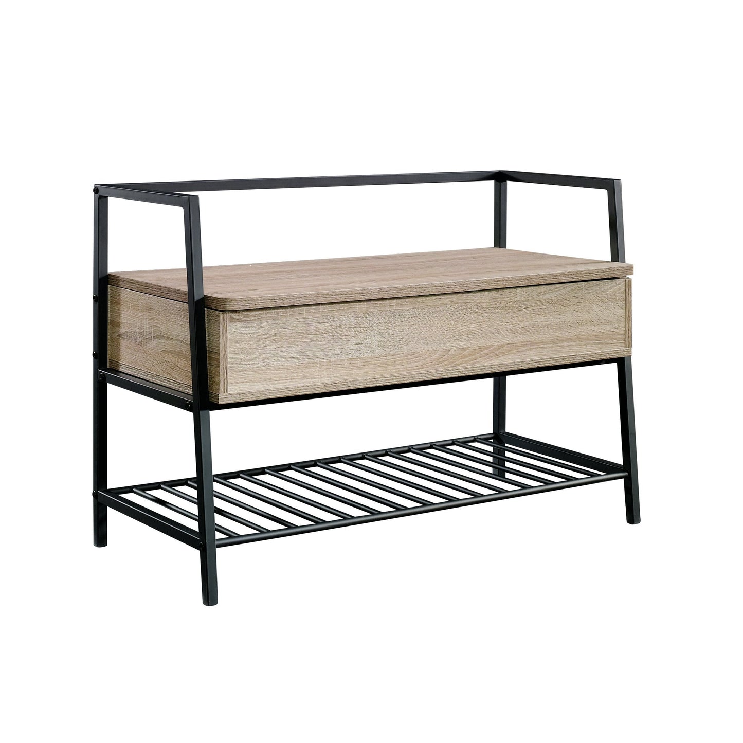 North Avenue Storage Bench, Charter Oak finish