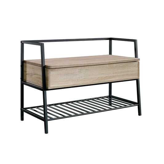 North Avenue Storage Bench, Charter Oak finish