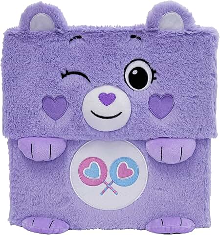 Purple Care Bears storage bin for toys and books