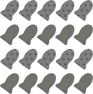 Six breathable silver finger sleeves for mobile gaming
