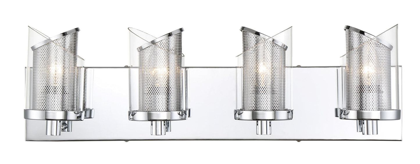 246B04CH So Inclined Bath Vanity, 4 Light, Chrome