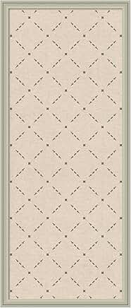 Green lattice fabric pinboard for wall organization