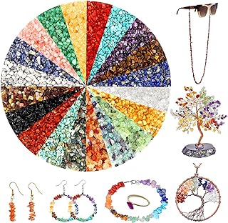 1200 Natural Chip Stone Beads for Jewelry Making