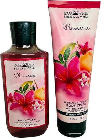 Women’s Plumeria Hydrating Body Cream and Wash Set