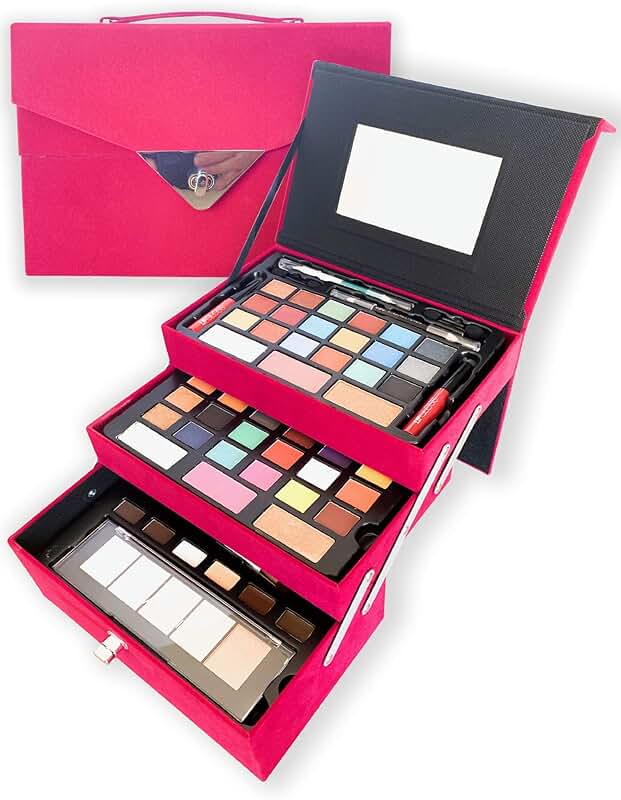 All-in-One Makeup Kit with Eyeshadow, Blush, Lipstick, and More