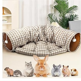 Bunny Tunnel Bed and Play Tunnel for Small Pets