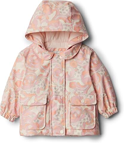 Toddler and Baby Girls' Water-Repellent Rain Jacket