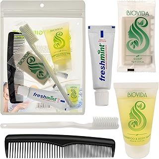 Bulk Set of 24 Basic Toiletry Kits for Men and Women