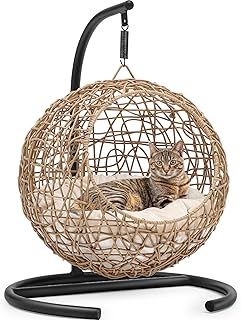 Cat Swing Bed with Stand and Cushion