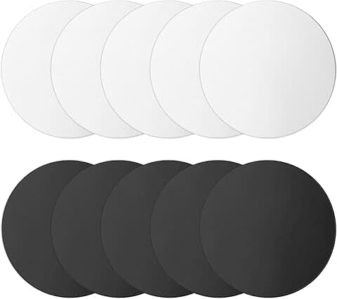 10 Pack Self-Adhesive Metal Magnet Stickers for Phone Holders
