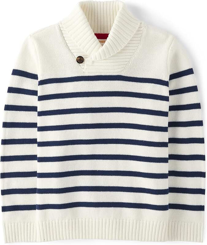 Long Sleeve Cable Knit Sweater for Boys and Toddlers
