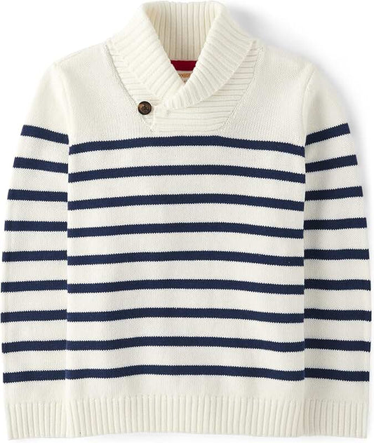 Long Sleeve Cable Knit Sweater for Boys and Toddlers