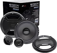 Set of 2 6.5-inch 4 Ohm 2-Way Car Speakers with Tweeters