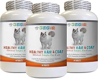 Cat Skin and Coat Care Tablets, 3 Bottles