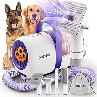 Dog Hair Vacuum and Grooming Kit for Shedding and Cleaning