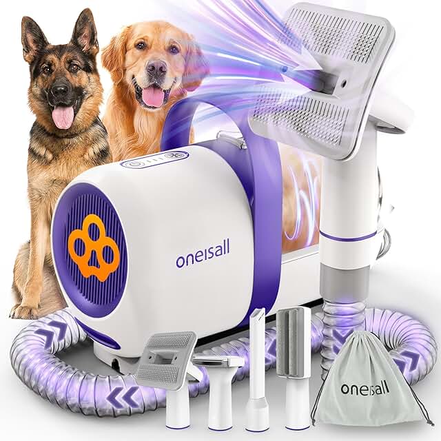 Dog Hair Vacuum and Grooming Kit for Shedding and Cleaning